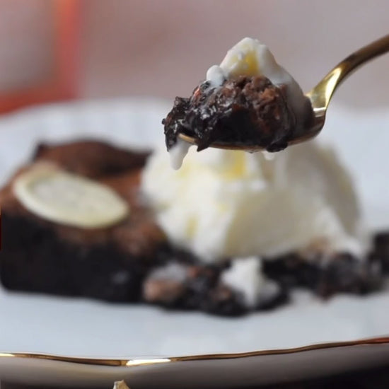 Our fudgy gooey belgian chocolate brownie with a scoop of ice cream is #HowILikeMine