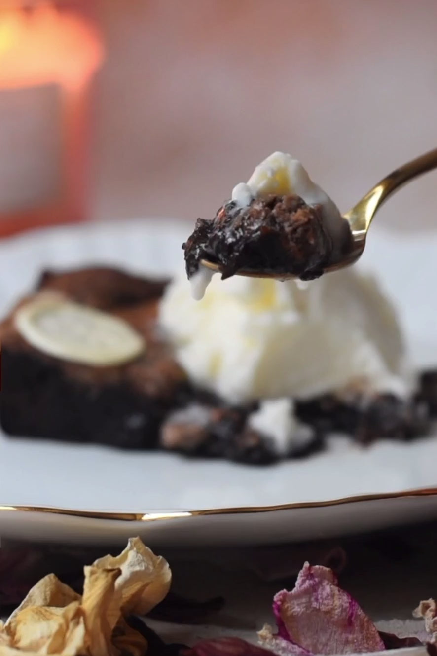 Our fudgy gooey belgian chocolate brownie with a scoop of ice cream is #HowILikeMine